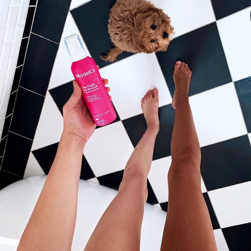 ModelCo موديلكو موس تان لليلة واحدة، برونز غلو فوري قابل للغسل، رغوة مخملية خفيفة الوزن تخفي العيوب، مقاومة للنقل والماء، خالية من الخطوط، نباتية وخالية من القسوة - Image 5